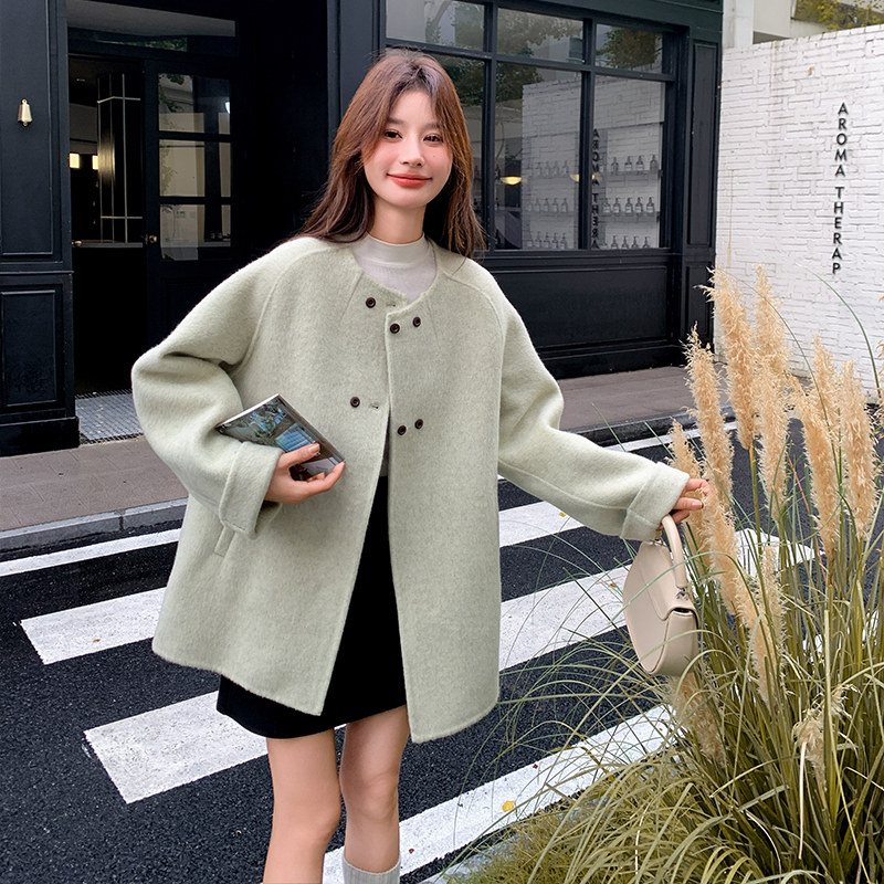 冬现货092-9236系带双面呢70毛P275K418,女装毛呢外套,浙宝092