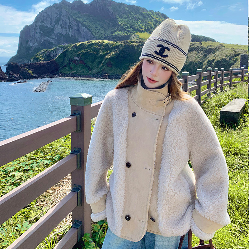 092-2552旅拍羊羔毛P215控318,女装短外套,浙宝092