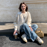 现货重工刺绣棒球服杏色092-2510-P155控228，女装短外套，浙宝092