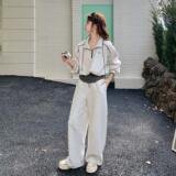 现货092-2602浅灰休闲套装P175控288，女装运动套装，浙宝092