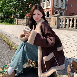 现货 092-2549咖色羊羔毛P195控288图片