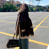 现货092-2549咖色羊羔毛P195控288，女装短外套，浙宝092