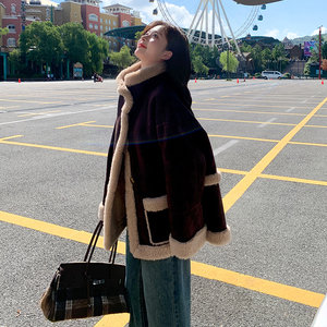 现货 092-2549咖色羊羔毛P195控288图片