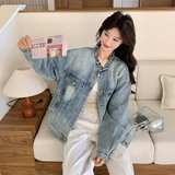 现货092-2605牛仔外套P165控268，女装短外套，浙宝092