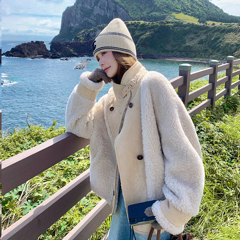 092-2552旅拍羊羔毛P215控318,女装短外套,浙宝092