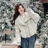 现货092-2548针织拼接50白鸭绒羽绒服P265控375，女装羽绒服，浙宝092