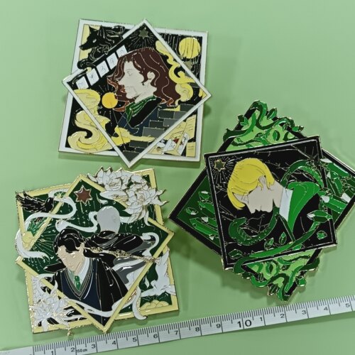 昔日系列金属徽章HP德拉科马尔福斯内普汤姆伏地魔胸针复刻平替款
