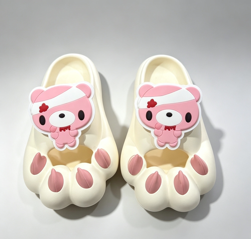 Gloomy暴力熊猫爪拖鞋女夏季厚底EVA居家外穿可爱潮酷包头凉拖