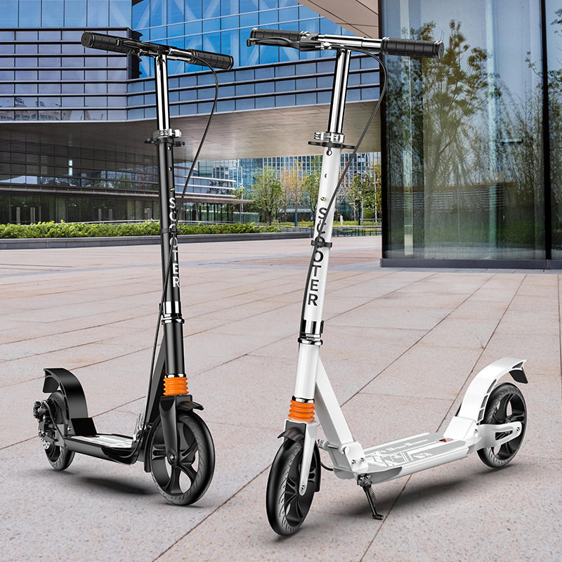 儿童青少年两轮scooter成人滑板车可折叠碟刹双减震代步车踏板车