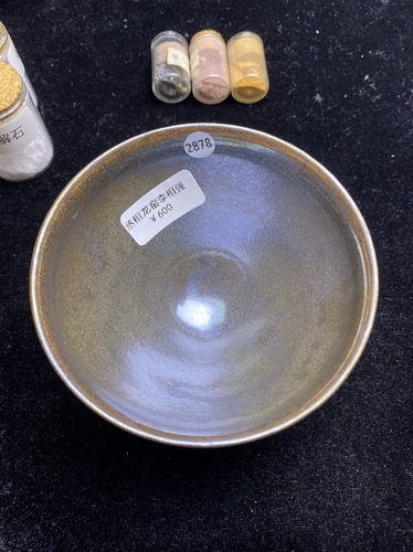 丞相龙窑柴烧建盏主人杯束口口径9.3cm高6cm重量149g容量170cc