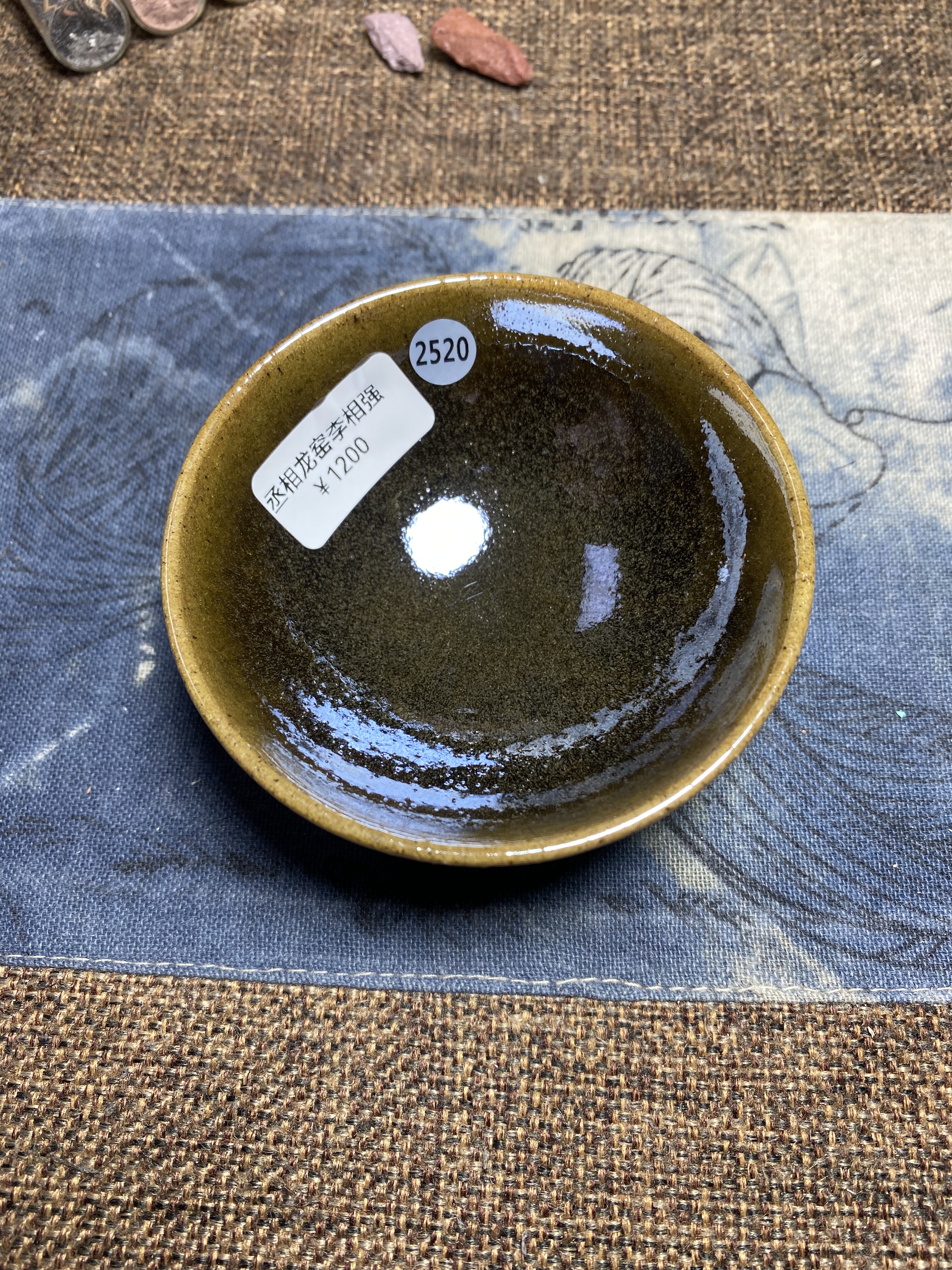 丞相龙窑柴烧建盏平口口径8.3cm高3.7cm重量94g容量80cc