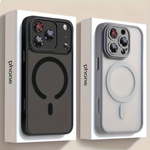 肤感磨砂磁吸手机壳适用苹果17ProMax 玻璃镜头全包iPhone14简约13高级感12 防摔 MagSafe 纯色 11硅胶保护套