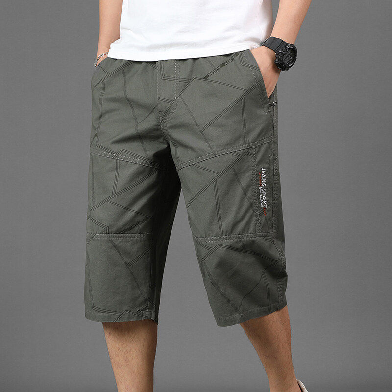 美式工装裤日系简约休闲裤男夏季薄款沙滩裤七分短裤韩版显高显瘦,男装,短裤,淘宝优惠券,粉丝福利购,淘宝优惠卷