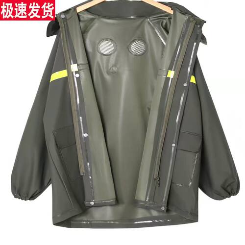 雨衣单件上衣成人雨裤两件式防暴雨加厚刮不烂男款外送专用骑手