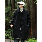 现货2025冬款中长款大衣皮毛一体男装外套XZ415-YG700P145，女装短外套，星座415