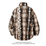 2025冬装羊羔毛棉衣立领棉袄大码保暖外套XZ415-YG608P135，男装棉衣，星座415