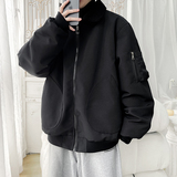 2025港风羊羔毛棉衣冬装保暖棉袄男装大码外套XZ415-M011P120，男装棉衣，星座415