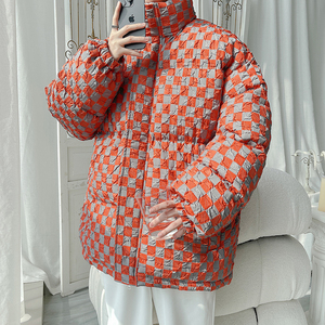 2025港风冬装立领棉服 保暖宽松大码棉袄男装外套XZ415-M168P115图片