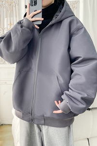 2025冬装连帽棉衣 大码宽松棉袄 XZ415-M013P115图片