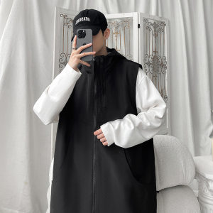 2025秋季工装连帽马甲男式拉链机能休闲外套 XZ415-MJ01特P55图片