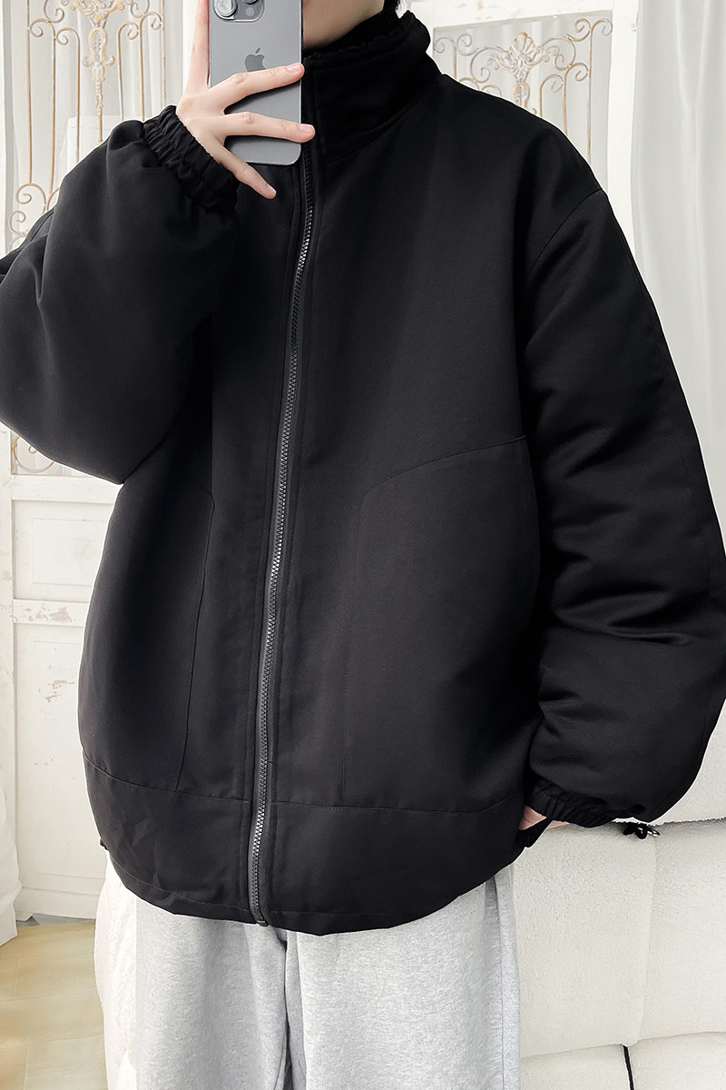 冬装新款2025港风冬装羊羔毛棉衣立领男装棉袄XZ415-M012P118,男装棉衣,星座415