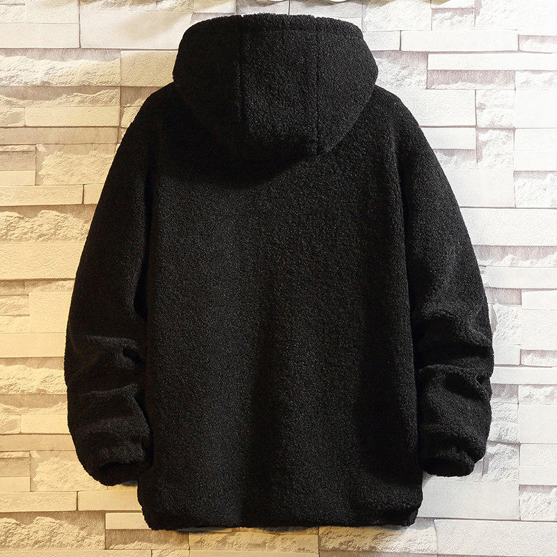 仓库现货2025冬装加绒羊羔毛棉衣连帽保暖棉服XZ415-YG66P110,男装棉衣,星座415