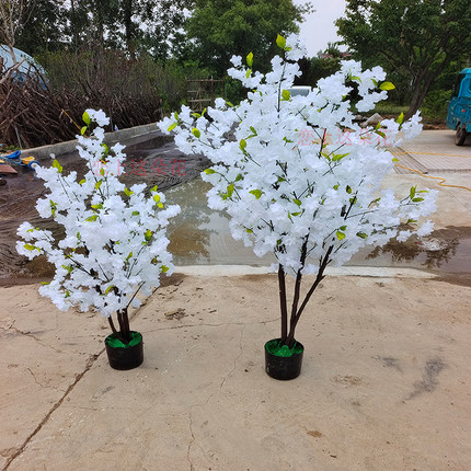 仿真樱花树桃花树网红许愿假树粉色樱花婚庆商场酒店舞台布置