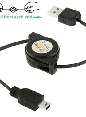 Mini5pUSB迷你伸缩线T型口平板MP3硬盘相机汽车导航老人机充电线