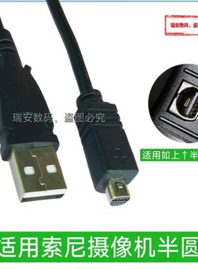 仅适用CCD索尼DCR-203E摄像机205E半圆口DVD301E数据线305E连接线