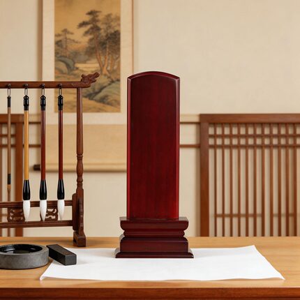 实木红木色排位保家神主祖牌宗祠家用牌禄位木牌定制可刻字