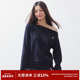 RPB 毛衣女 慵懒廓形宽松卫衣针织衫 BRAND 松弛感斜领露肩长袖