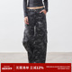 BRAND美式 复古迷彩纯棉低腰工装 裤 RPB 女宽松直筒阔腿休闲长裤