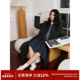 RPB BRAND韩系极简学院格雷系高级感毛呢大衣风衣长款 呢子外套女