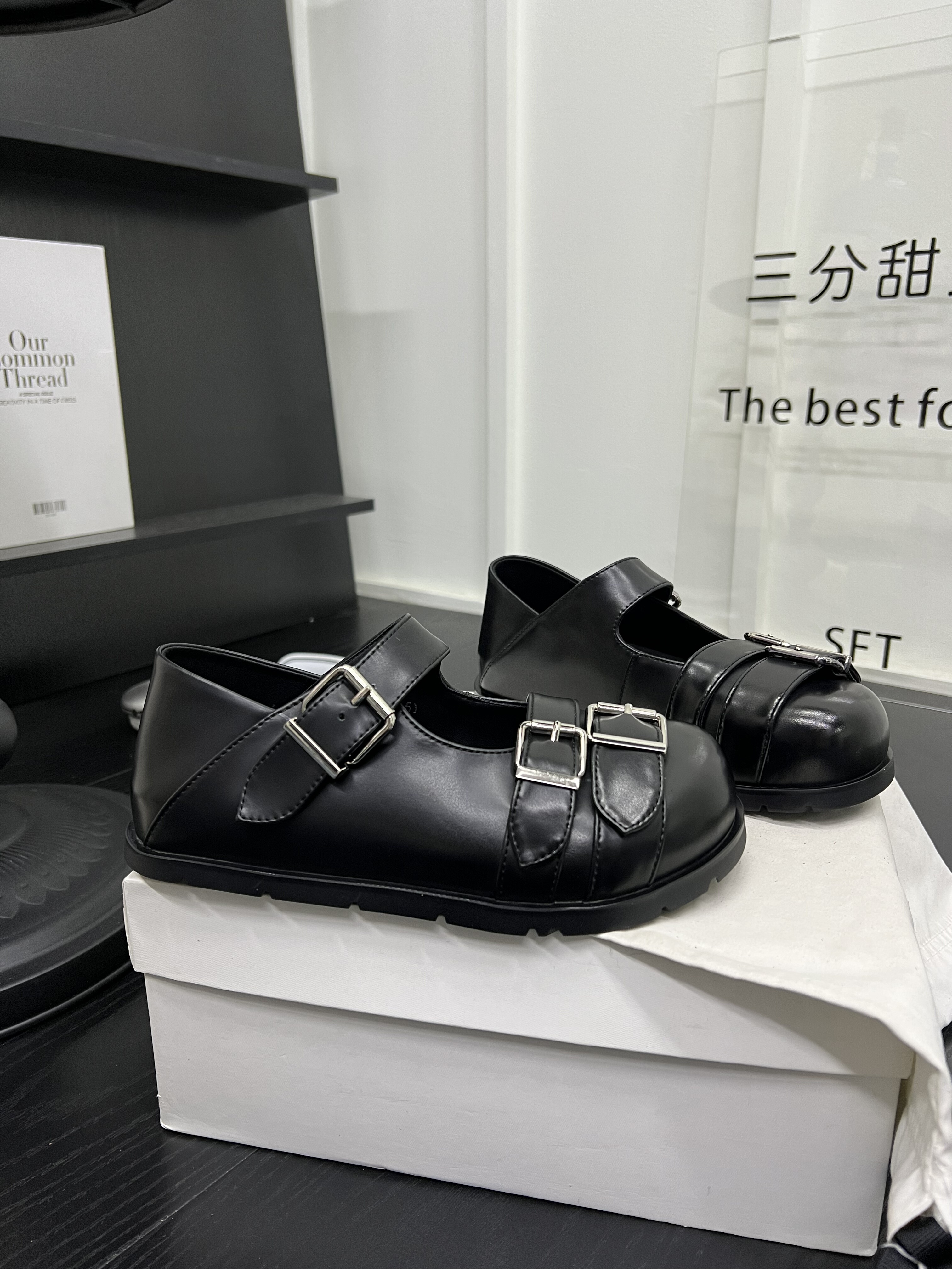 超火皮带扣真皮复古风平底内增高浅口单鞋百搭舒适休闲鞋玛丽珍鞋,女鞋,玛丽珍鞋,淘宝优惠券,粉丝福利购,淘宝优惠卷