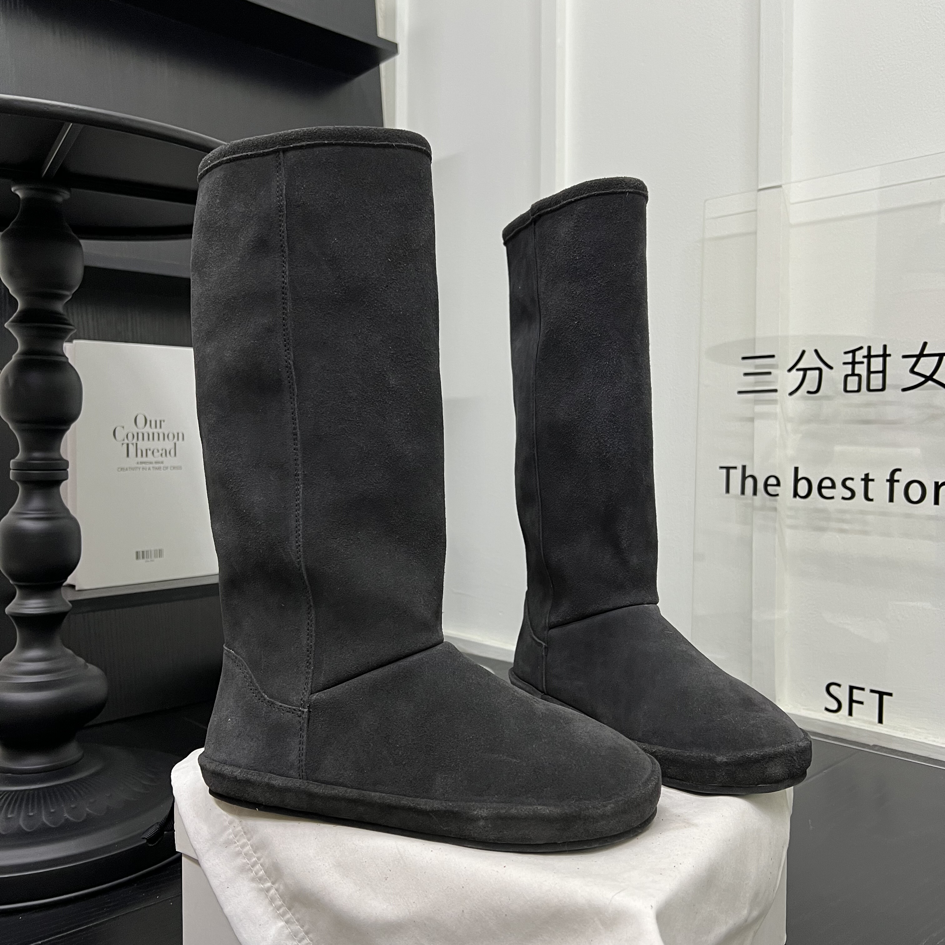 小众设计磨砂皮平底长筒靴女2026年新款百搭套筒骑士靴软底单靴潮,女鞋,骑士靴,淘宝优惠券,粉丝福利购,淘宝优惠卷