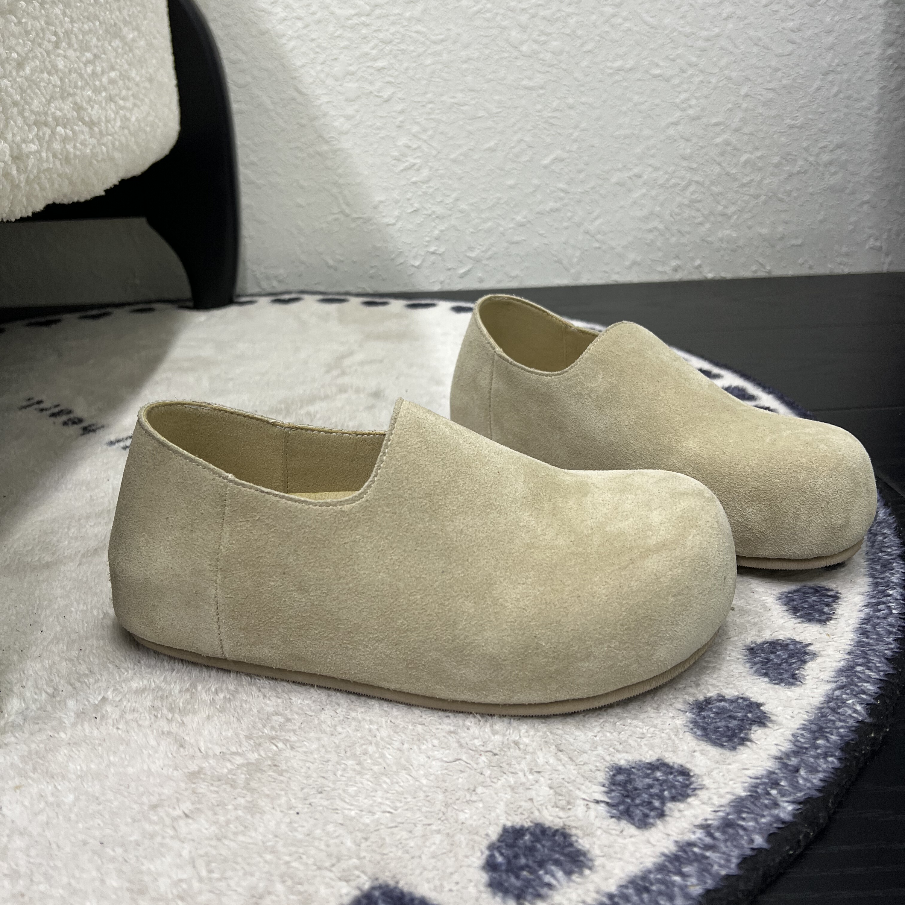 复古风磨砂皮平底一脚蹬勃肯鞋女2026春季新款百搭舒适单鞋休闲鞋,女鞋,深口单鞋,淘宝优惠券,粉丝福利购,淘宝优惠卷