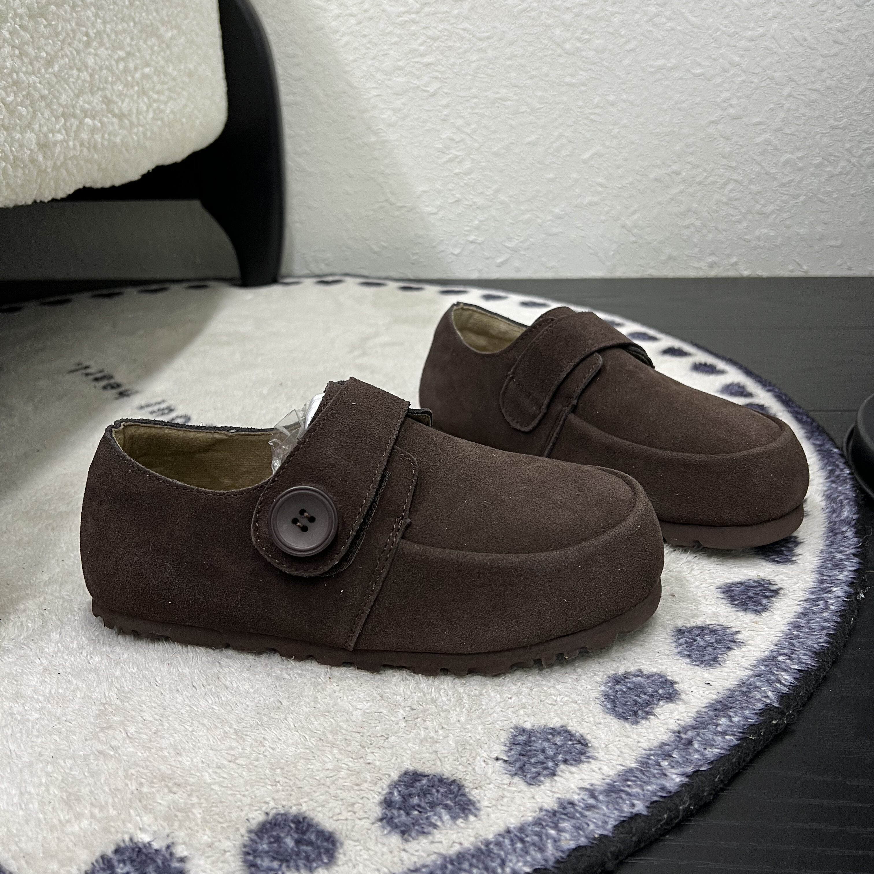 韩系磨砂皮平底勃肯鞋女2026春季新款魔术贴晚晚风软底法式乐福鞋,女鞋,勃肯鞋/软木鞋,淘宝优惠券,粉丝福利购,淘宝优惠卷