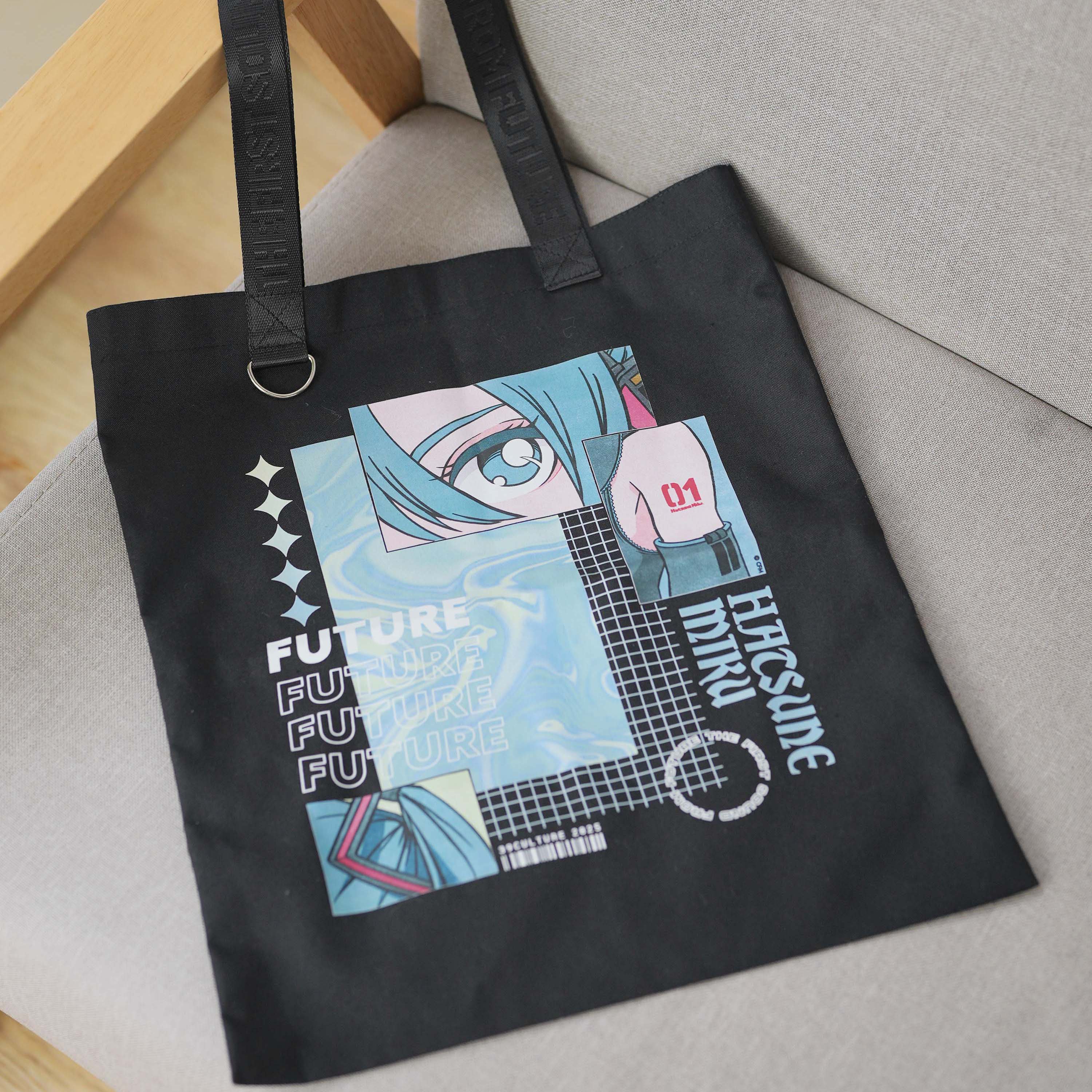 日单初音未来帆布包二次元单肩包
