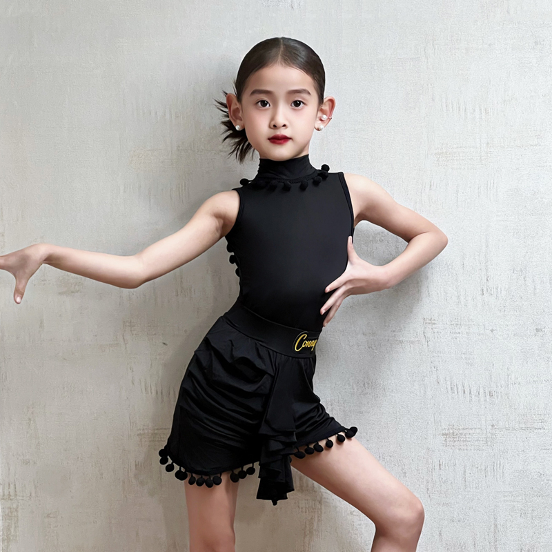 康尼专业舞蹈练功服跳舞专业演出服女童背心连体衣半身裙分体套装