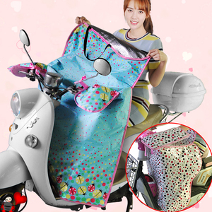 夏季电动车挡风被防晒遮阳罩加大连体双面防水防走光