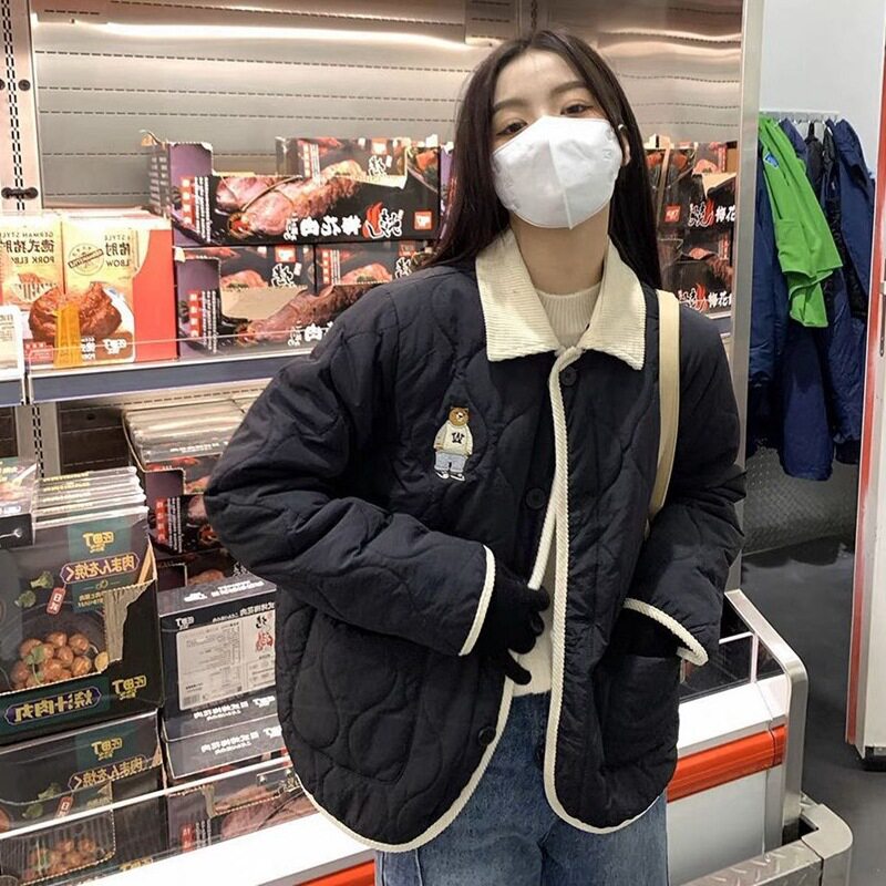 胖mm大码女装甜美风羽绒棉服