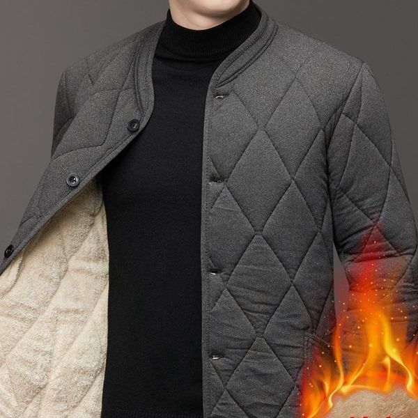 男士冬季驼绒加厚防寒棉服内外穿