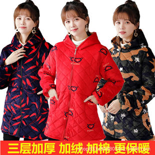 修身 韩版 工作服防油污围裙 长袖 罩衣女加绒加厚羽绒服罩衣棉袄冬季