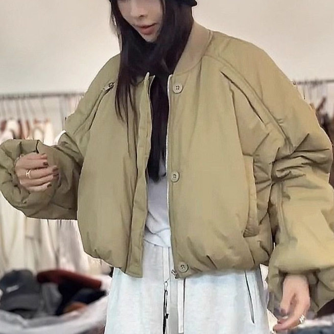 2026冬季女设计感显瘦棒球棉服