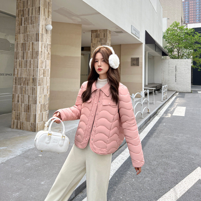 2026秋冬轻薄小香风短款面包服女