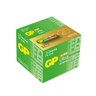 GP超霸7号电池1.5v七号LR03电池AAA无线键盘鼠标不可充电聚能环碱性5号五号AA儿童玩具AA剃须刀相机电池20粒