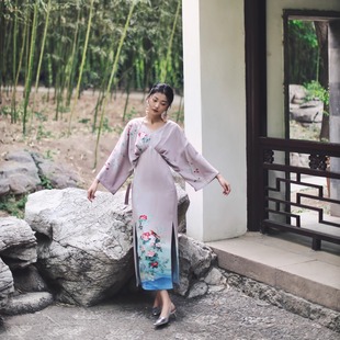 萱瑶 茧迹 晨袍礼服 孤品正绢中式 沐叶集