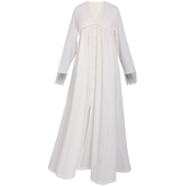 春秋纯棉蕾丝公主长睡裙复古可爱长袖 家居服宽松睡衣