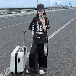女童夏装套装2026新款洋气中大童春夏休闲运动两件套夏季女孩衣服