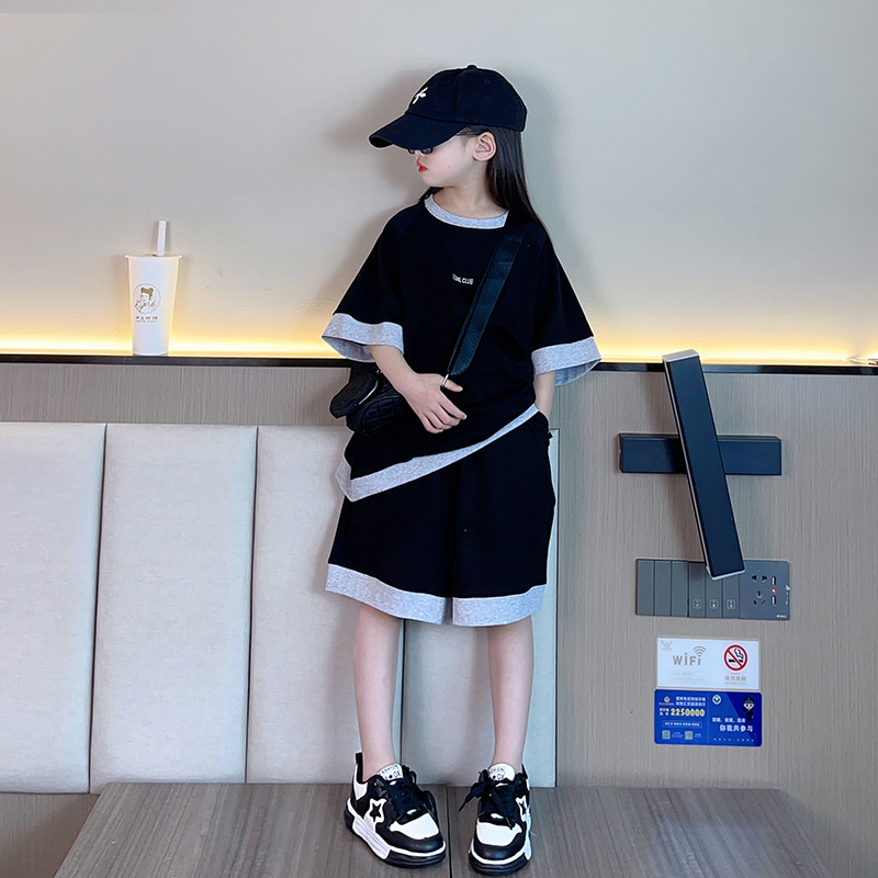 女童运动套装夏季2025新款网红